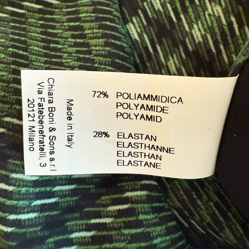 Chiara Boni Utaki Green Plaid Zip-Front Track Jacket Black Accent NWT Size 0 - Picture 14 of 14
